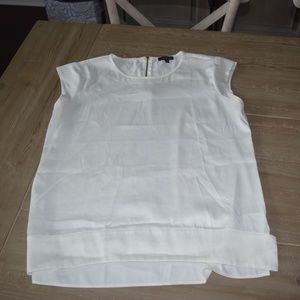 The Limited Cap Sleeve Blouse Shell - Size M White